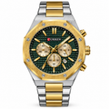 Reloj Curren 8440 Cronógrafo Verde y Dorado