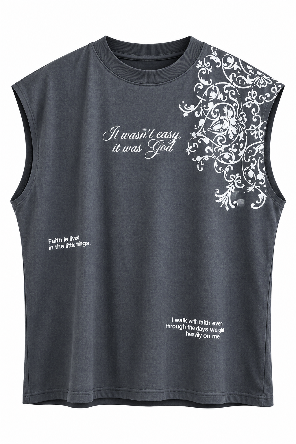 Camisilla Faith Ornamental Gris – 30034