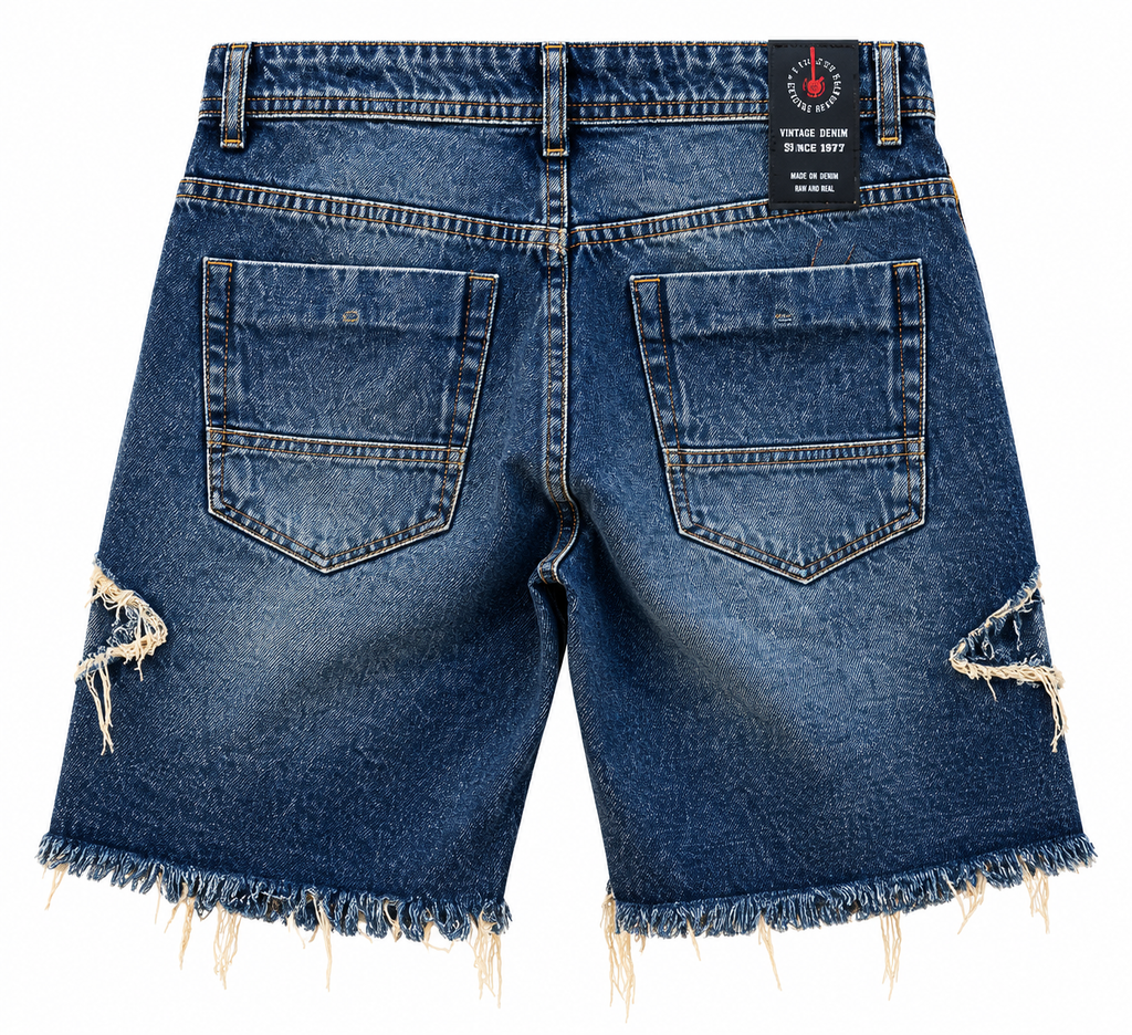 Short de Denim Vintage Ripped — Código 30650