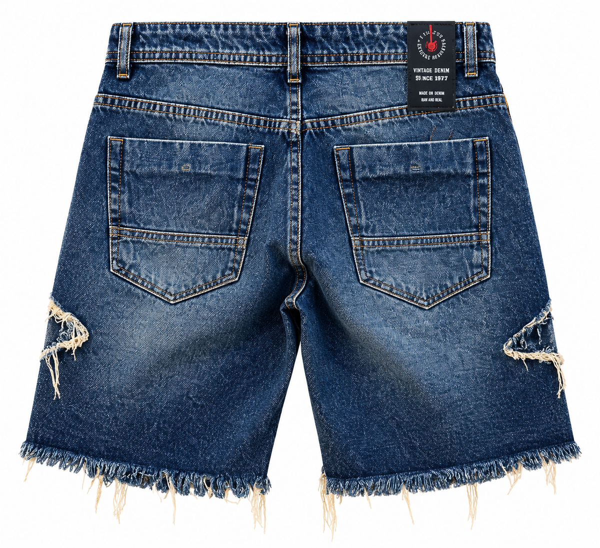 Short de Denim Vintage Ripped — Código 30650