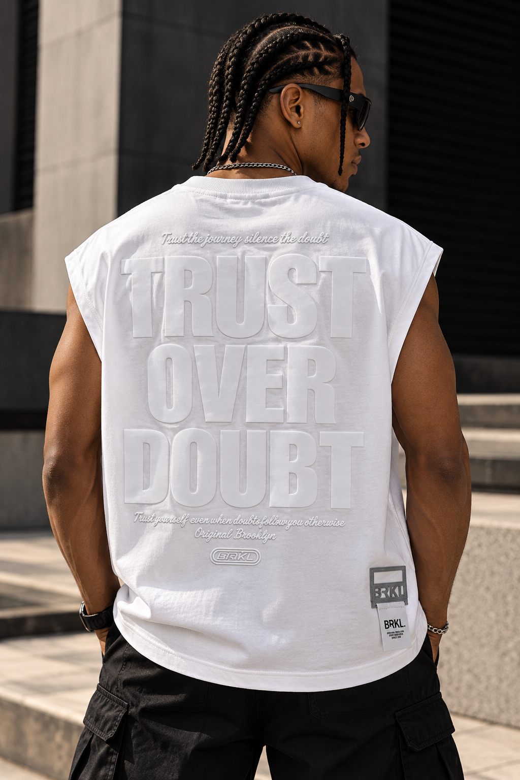 Camisilla Trust Over Doubt Blanca – 3296