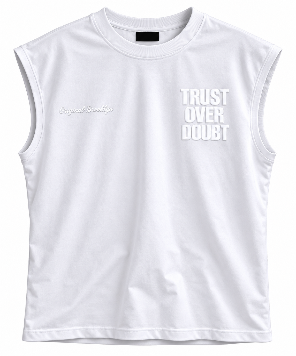 Camisilla Trust Over Doubt Blanca – 3296